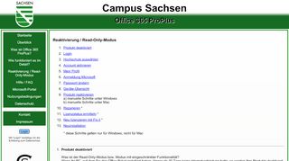 
                            3. Reaktivierung / Read-Only-Modus - Campus Sachsen - TU Dresden