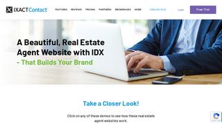 
                            1. Real Estate Agent Website Builder | IXACT Contact