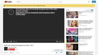 
                            7. Real Talk: Candice Swanepoel on LOVE - 2017 - YouTube