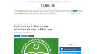 
                            11. Real-time data: PITB to monitor education indicators via ...