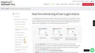 
                            3. Real-Time Tracking of Active Directory login, Track logon failures ...