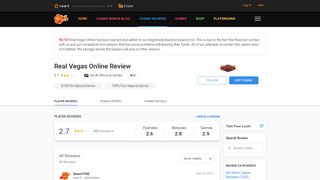 
                            2. Real Vegas Online Review & Ratings by Real Players - 2019