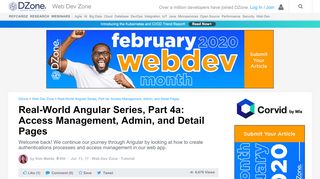 
                            7. Real-World Angular Series, Part 4a: Access Management, Admin, and ...