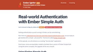 
                            6. Real-world Authentication with Ember Simple Auth - Ember Igniter