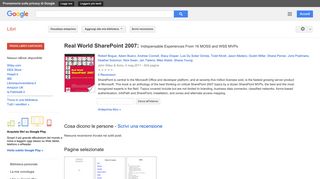
                            11. Real World SharePoint 2007: Indispensable Experiences From 16 MOSS ...