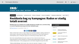 
                            9. Realdania bag ny kampagne: Radon er stadig totalt overset ...