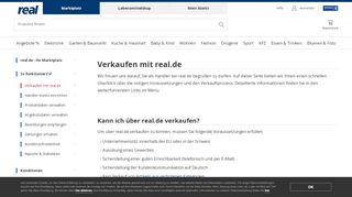 
                            2. real.de // Händler-Infobereich // Verkaufen mit real.de