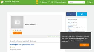 
                            9. Realinfojobs - Consumer Complaints Forum