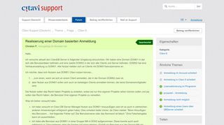 
                            10. Realisierung einer Domain basierten Anmeldung - Citavi Support