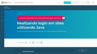 
                            13. Realizando login em sites utilizando Java - DevMedia