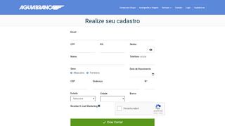 
                            3. Realize seu cadastro - Site Oficial Águia Branca