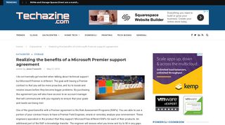 
                            12. Realizing the benefits of a Microsoft Premier support agreement ...