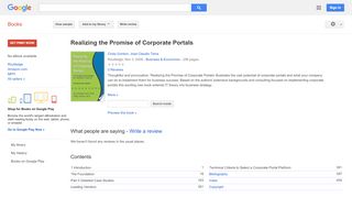 
                            12. Realizing the Promise of Corporate Portals