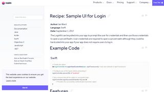 
                            4. Realm Cookbook: Sample UI for Login