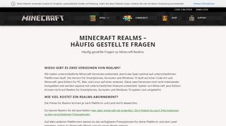 
                            5. Realms – Häufig gestellte Fragen | Minecraft