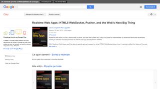 
                            7. Realtime Web Apps: HTML5 WebSocket, Pusher, and the Web’s Next Big Thing