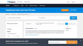 
                            7. Realtimeivrstats test test123 Jobs, Employment | Freelancer