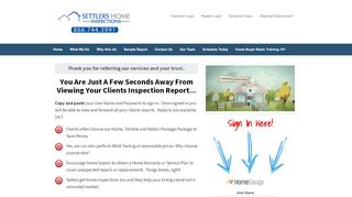 
                            13. Realtor Login — Settlers Home Inspections