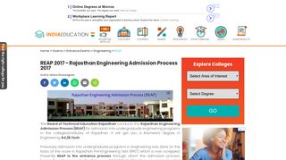 
                            4. REAP 2017 - Rajasthan Engineering Admission Process 2017