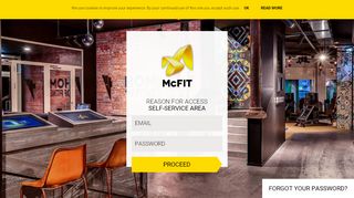 
                            8. reason for access self-service area - McFit Login