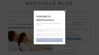 
                            3. Reasons to Sign up for Meetville - Meetville Blog