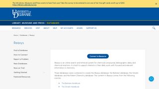 
                            10. Reaxys – Databases - UD Library - University of Delaware