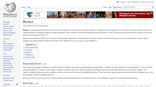 
                            8. Reaxys - Wikipedia