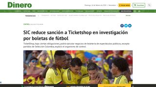 
                            12. Rebajan sanción a Ticketshop por boletas de fútbol - Dinero