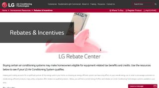 
                            7. Rebates & Incentives - LG HVAC