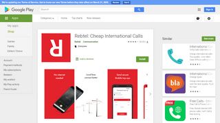 
                            9. Rebtel - Appels Internationaux – Applications sur Google Play