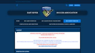 
                            12. Rec Signup Form PDF - East River Soccer Association