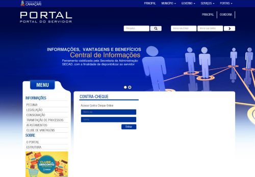 
                            8. Recadastro do Servidor - Portal do Servidor - Prefeitura de Camaçari