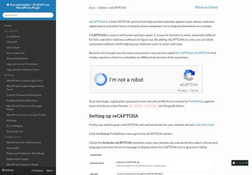 
                            11. reCAPTCHA - Documentation - ProfilePress WordPress Plugin