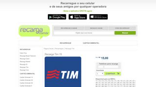 
                            11. Recarga Tim 15 - Recarga.com.br