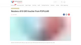 
                            7. Receive a $10 Gift Voucher from POPULAR! Try Now - theAsianparent