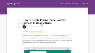 
                            5. Receive Files in your Google Drive with File Upload Forms - Labnol