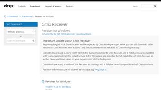 
                            10. Receiver for Windows - Citrix