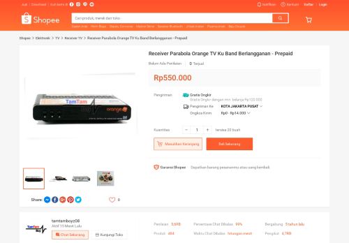 
                            12. Receiver Parabola Orange TV Ku Band Berlangganan - Prepaid ...