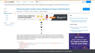 
                            4. Receiving login prompt using integrated windows authentication ...