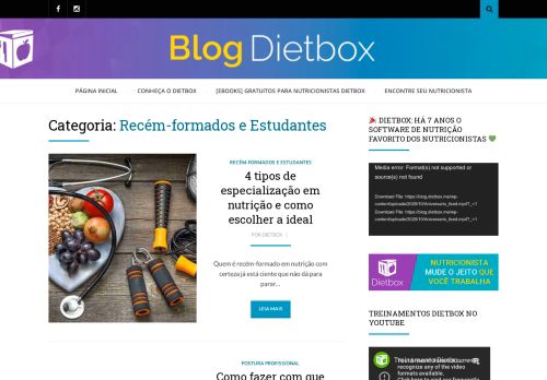 
                            9. Recém-formados e estudantes – Blog do Dietbox