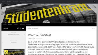 
                            9. Recensie: Smartcat - Groninger Studentenkrant