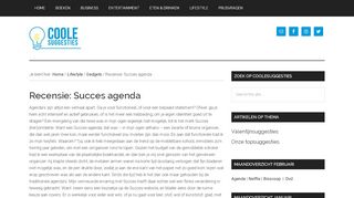 
                            11. Recensie: Succes agenda – CooleSuggesties