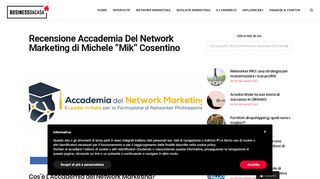 
                            10. Recensione Accademia Del Network Marketing di Michele 