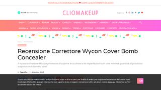 
                            12. Recensione Correttore Wycon Cover Bomb Concealer - ClioMakeUp