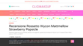 
                            11. Recensione Rossetto Wycon Mattmellow Strawberry Popsicle