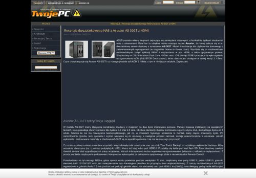 
                            11. Recenzja dwuzatokowego NAS-a Asustor AS-302T z HDMI - Twoje PC