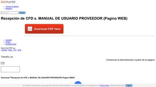 
                            12. Recepción de CFD s. MANUAL DE USUARIO PROVEEDOR ...