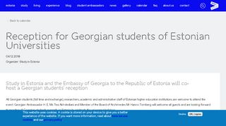 
                            7. Reception for Georgian students of Estonian Universities | Study in ...