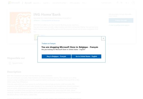 
                            8. Recevoir ING Home'Bank - Microsoft Store fr-BE