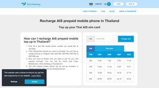 
                            7. Recharge ais Thailand - Fonmoney